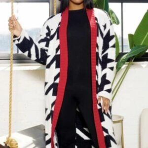 Oversized Knit Cardigan – Cozy, Colorful Long Sweater